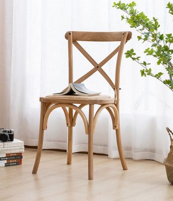 Silla de madera de boda de madera para banquetes y paquetes de correo