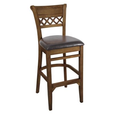 Silla de comedor moderna de madera maciza con respaldo alto mezcla de estilo y comodidad