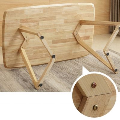 Mesa de comedor de madera sólida de estilo nórdico para muebles para el hogar en el hospital en forma rectangular