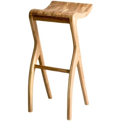 Silla alta mostrador taburetes de bar silla de bar taburete de madera sólida L-59