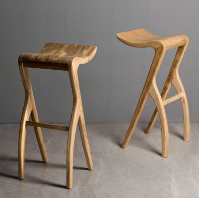 Silla alta mostrador taburetes de bar silla de bar taburete de madera sólida L-59