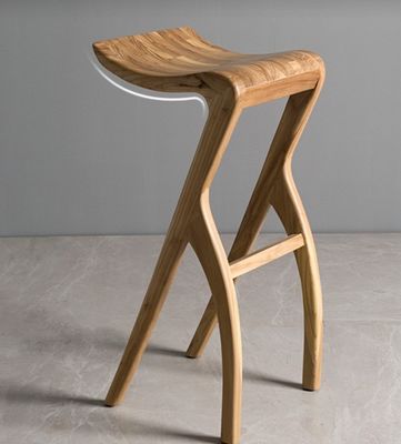 Silla alta mostrador taburetes de bar silla de bar taburete de madera sólida L-59