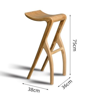 Silla alta mostrador taburetes de bar silla de bar taburete de madera sólida L-59