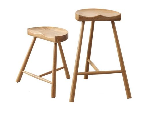 Moderno diseño de silla alta taburete de madera sólida para pub L-62
