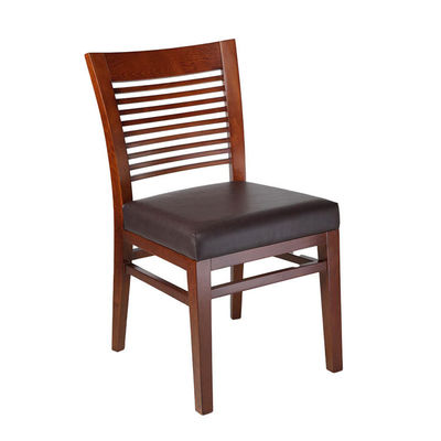 Diseño moderno nórdico Teca negra Madera maciza Muebles de restaurante silla de comedor antigua