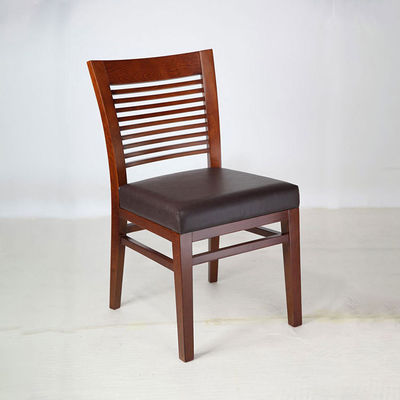 Diseño moderno nórdico Teca negra Madera maciza Muebles de restaurante silla de comedor antigua