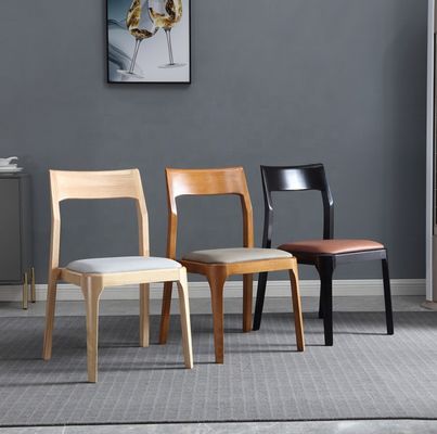 Diseño moderno Moderno nórdico silla de comedor apilada de roble y nuez sillas de comedor de restaurante de madera para muebles para el hogar