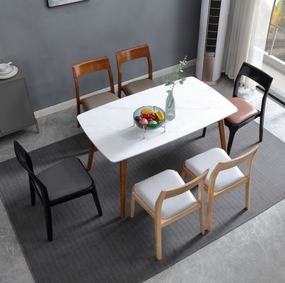 Diseño moderno Moderno nórdico silla de comedor apilada de roble y nuez sillas de comedor de restaurante de madera para muebles para el hogar