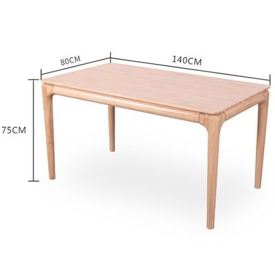 LL-A02 Estilo moderno nórdico Mesa de comedor de madera maciza en interiores