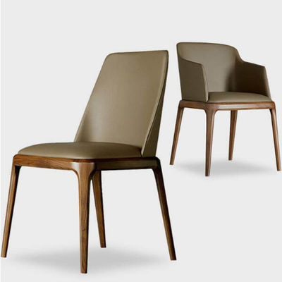 Silla de comedor de madera sólida de tejido de teca para muebles de cafeterías y restaurantes