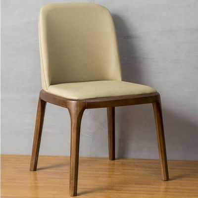 Silla de comedor de madera sólida de tejido de teca para muebles de cafeterías y restaurantes
