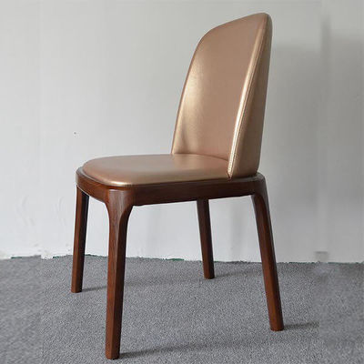 Silla de comedor de madera sólida de tejido de teca para muebles de cafeterías y restaurantes