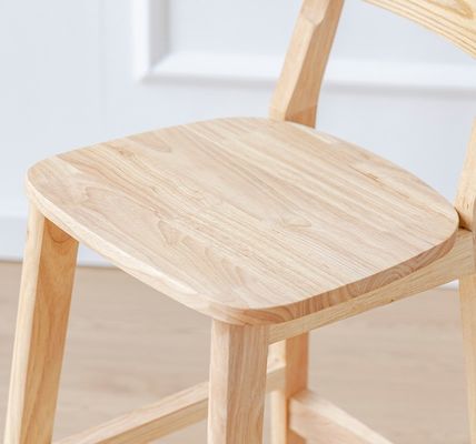 Silla de bar de estilo vintage con material de madera sólida LL-C34
