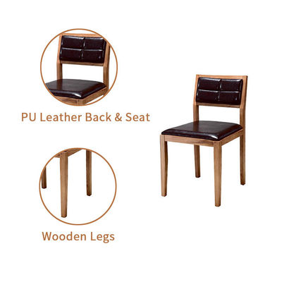 Silla de mango ajustable duradera y de moda silla de café de madera natural con cojín silla de comedor marcos a granel