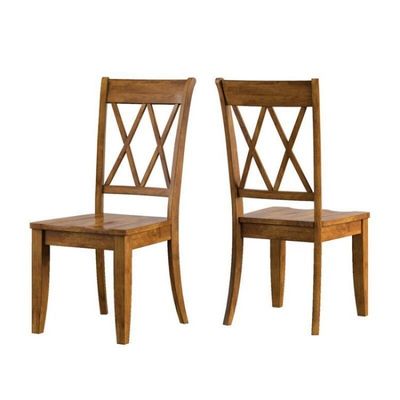 Silla de comedor de madera maciza para hoteles y restaurantes Diseño de espalda clásica de cruz Construcción resistente