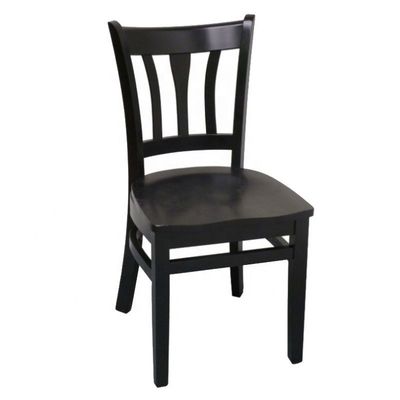 Silla de comedor específica Silla de cuero de madera sólida para el hogar o el restaurante