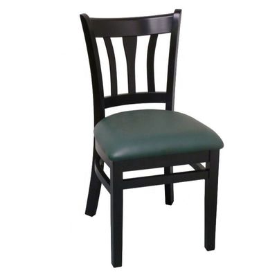 Silla de comedor específica Silla de cuero de madera sólida para el hogar o el restaurante