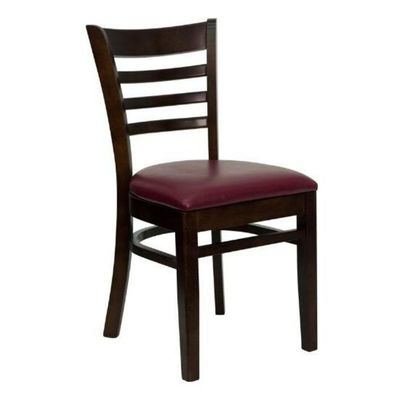 Silla de comedor específica Silla de cuero de madera sólida para el hogar o el restaurante