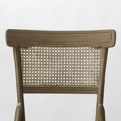 Sillones de comedor de hotel hechos a medida de madera de abedul con tapicería de tela