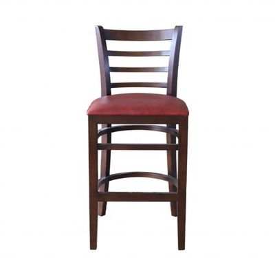 Muebles de bar modernos silla alta de madera maciza silla de bar de madera para restaurantes