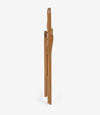 Silla de madera plegable resistente para hotel y restaurante de diseño nórdico