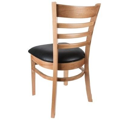 Silla de madera para comedor de hotel de madera sólida