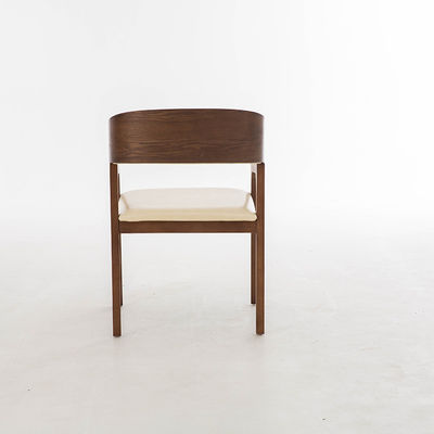 Diseño de madera sólida nórdica silla presidencial muebles de cuero negro nota silla de sillón para el restaurante garantía de un año
