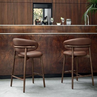 Muebles de bar G10 silla alta taburete de bar de madera maciza para sentarse