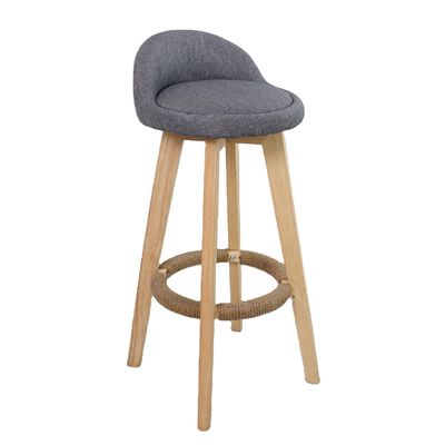 Estilo moderno Antiguo taburetes de madera tapizados Silla de bar de cuero para mesa de bar Sala de comedor y función de bar