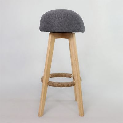 Estilo moderno Antiguo taburetes de madera tapizados Silla de bar de cuero para mesa de bar Sala de comedor y función de bar