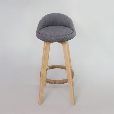 Estilo moderno Antiguo taburetes de madera tapizados Silla de bar de cuero para mesa de bar Sala de comedor y función de bar