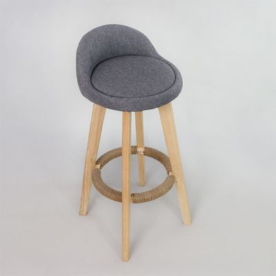 Estilo moderno Antiguo taburetes de madera tapizados Silla de bar de cuero para mesa de bar Sala de comedor y función de bar