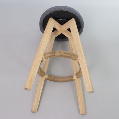 Estilo moderno Antiguo taburetes de madera tapizados Silla de bar de cuero para mesa de bar Sala de comedor y función de bar