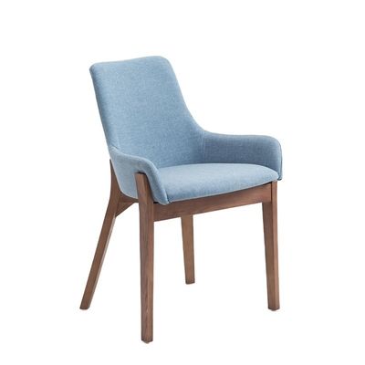 Inicio Muebles Malasia Biblioteca de madera de caucho sillas de comedor con diseño de espalda redonda de lujo