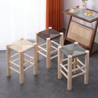 Moderno diseño nórdico taburete de madera sólida para la promoción de muebles de bar