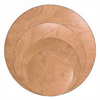 Diseño Banquete redondo de madera boda mesa plegable de granja mesa de comedor para eventos alquiler y muebles de comedor