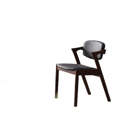 Casa Muebles estilo nórdico en forma de Z madera de roble Pu/ Tejido silla de comedor tapizada con servicio OEM aceptado general