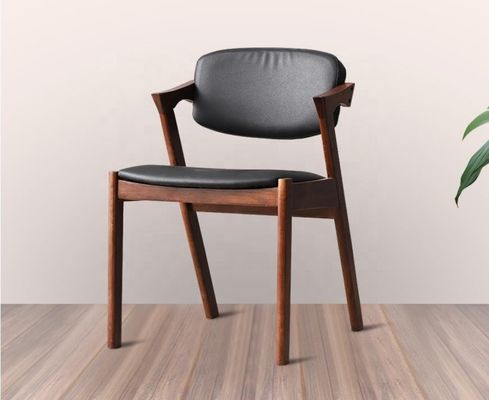 Casa Muebles estilo nórdico en forma de Z madera de roble Pu/ Tejido silla de comedor tapizada con servicio OEM aceptado general