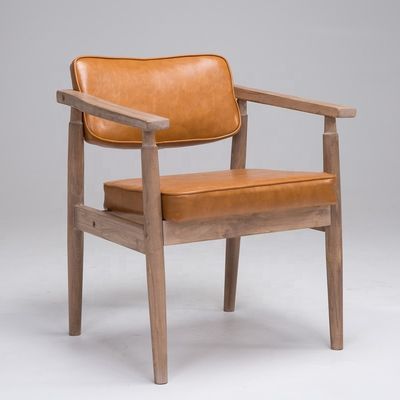 Estilo Vintage Antiguo Apoyo de brazo de madera sólida Café Restaurante Salón de ocio Silla Vintage con servicio OEM Aceptado