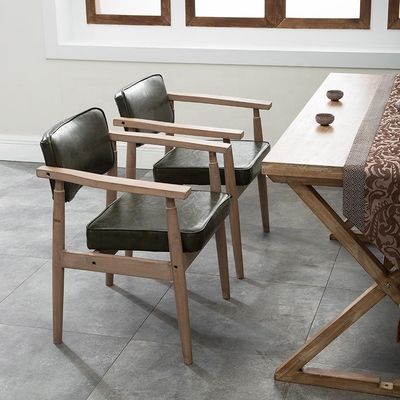 Estilo Vintage Antiguo Apoyo de brazo de madera sólida Café Restaurante Salón de ocio Silla Vintage con servicio OEM Aceptado