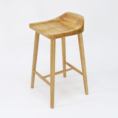 Cuadro de madera de caucho Silla de bar de madera sólida antigua Taburetes para mesa de bar en correo Embalaje y material