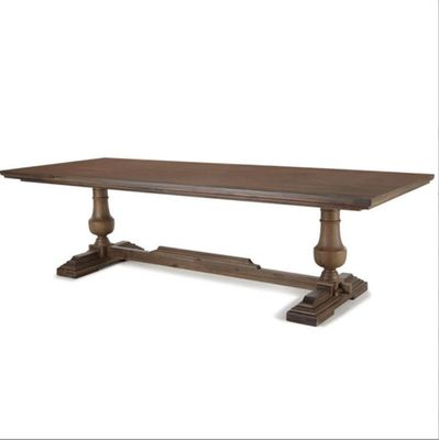 120cm*60cm*75cm Mesa de comedor con madera de pino curvado
