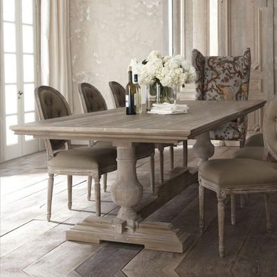 120cm*60cm*75cm Mesa de comedor con madera de pino curvado