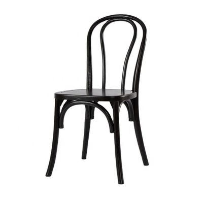 Materiales de caoba y ratán de origen chino Muebles para el hogar nórdico Marco de madera Banquete silla de comedor con madera maciza apilada