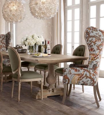 120cm*60cm*75cm Mesa de comedor con madera de pino curvado