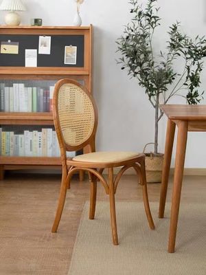 Hotel Banquete Evento Muebles de comedor de lujo Modernos sillas de boda de madera de ratán apilables para asientos elegantes
