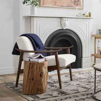 200KG límite de peso de alta calidad moderna silla de brazos de ocio de madera para el salón sofá salón en marrón / gris / amarillo / negro