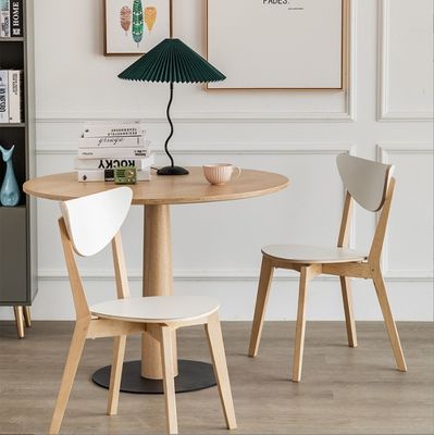 Silla de comedor junior de madera maciza para comedor Muebles de madera de abedul
