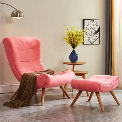 Sillones modernos para el salón de ocio para el comedor / sala de estar de madera maciza de tejido silla de caracol sofá perezoso