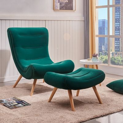 Sillones modernos para el salón de ocio para el comedor / sala de estar de madera maciza de tejido silla de caracol sofá perezoso